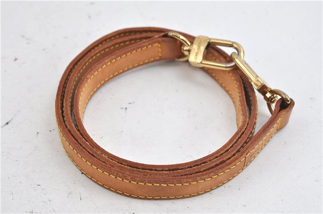 Authentic Louis Vuitton Leather Shoulder Strap Beige 39