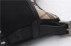 Authentic BURBERRY Nova Check Nylon Leather Shoulder Hand Bag Purse Black 0416D