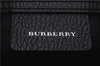 Authentic BURBERRY Nova Check Nylon Leather Shoulder Hand Bag Purse Black 0416D