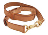 Authentic Louis Vuitton Leather Shoulder Strap Beige 34.3-45.7" LV 0418D