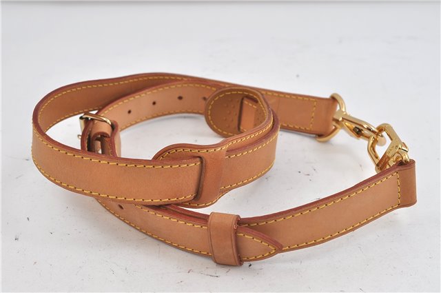 Authentic Louis Vuitton Leather Shoulder Strap Beige 34.3-45.7