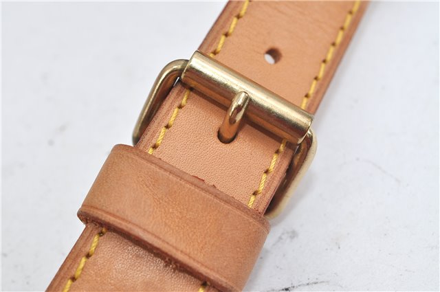 Authentic Louis Vuitton Leather Shoulder Strap Beige 34.3-45.7