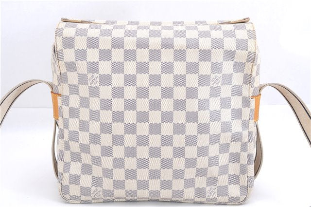 Auth Louis Vuitton Damier Azur Naviglio Shoulder Cross Body Bag N51189 LV 0418E