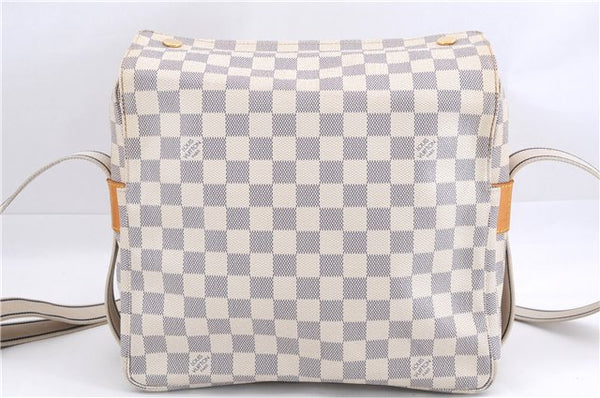 Auth Louis Vuitton Damier Azur Naviglio Shoulder Cross Body Bag N51189 LV 0418E