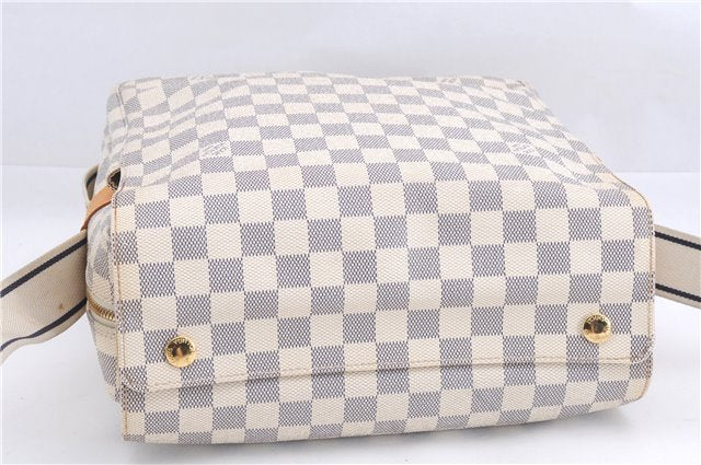 Auth Louis Vuitton Damier Azur Naviglio Shoulder Cross Body Bag N51189 LV 0418E