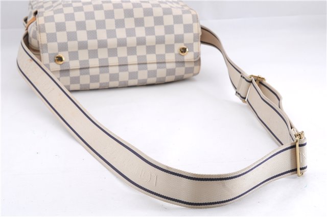 Auth Louis Vuitton Damier Azur Naviglio Shoulder Cross Body Bag N51189 LV 0418E