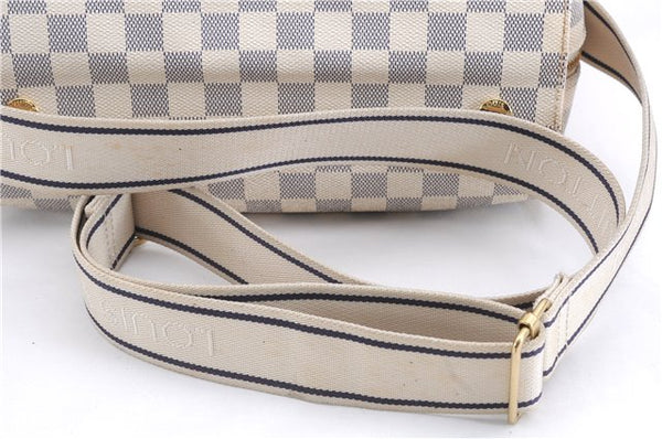 Auth Louis Vuitton Damier Azur Naviglio Shoulder Cross Body Bag N51189 LV 0418E