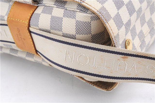 Auth Louis Vuitton Damier Azur Naviglio Shoulder Cross Body Bag N51189 LV 0418E