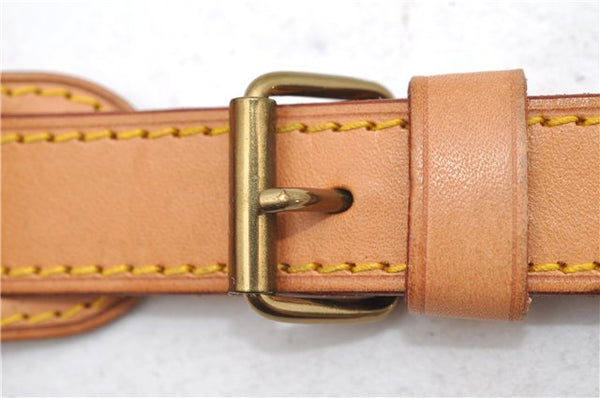 Authentic Louis Vuitton Leather Shoulder Strap Beige 36.2-42.9" LV 0419D