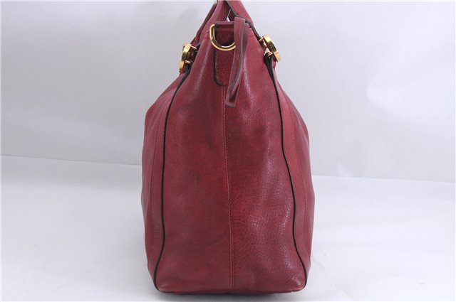 Authentic GUCCI Miss GG 2Way Hand Shoulder Bag Leather 323675 Red 0420E