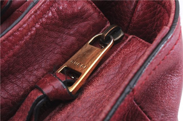 Authentic GUCCI Miss GG 2Way Hand Shoulder Bag Leather 323675 Red 0420E