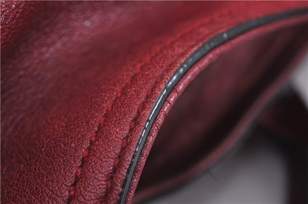 Authentic GUCCI Miss GG 2Way Hand Shoulder Bag Leather 323675 Red 0420E