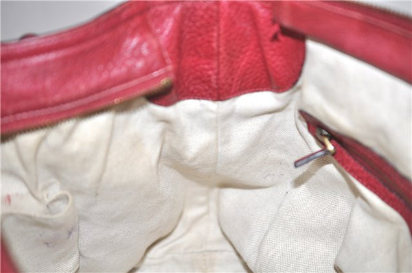 Authentic GUCCI Miss GG 2Way Hand Shoulder Bag Leather 323675 Red 0420E