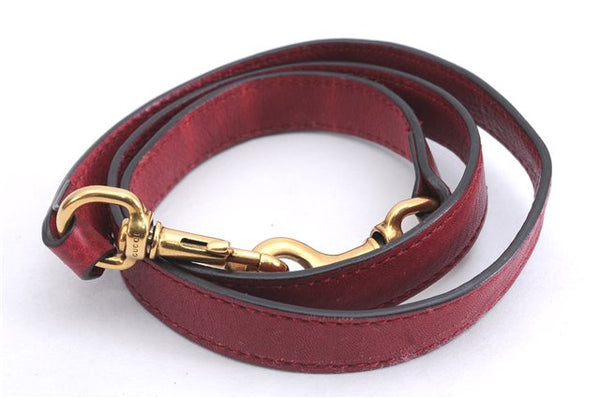 Authentic GUCCI Miss GG 2Way Hand Shoulder Bag Leather 323675 Red 0420E