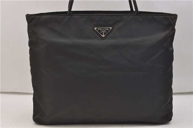 Authentic PRADA Vintage Nylon Shoulder Tote Bag Green 0421E