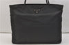 Authentic PRADA Vintage Nylon Shoulder Tote Bag Green 0421E