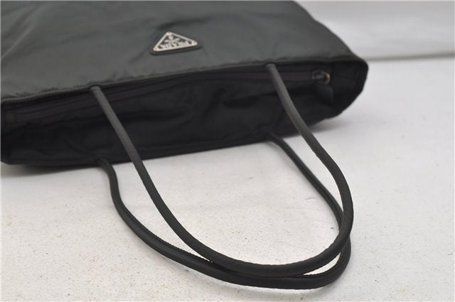 Authentic PRADA Vintage Nylon Shoulder Tote Bag Green 0421E