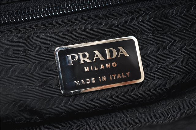 Authentic PRADA Vintage Nylon Shoulder Tote Bag Green 0421E