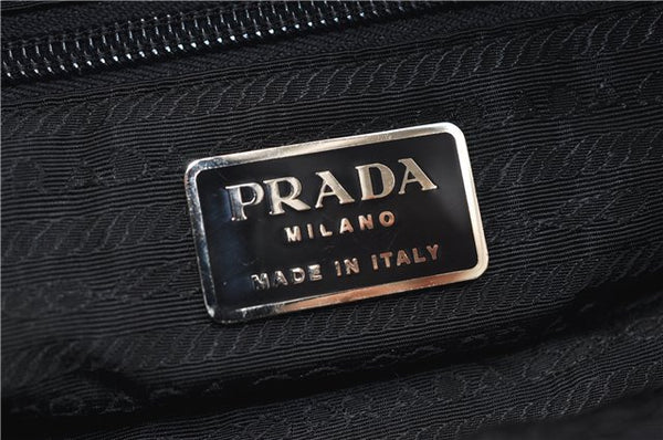 Authentic PRADA Vintage Nylon Shoulder Tote Bag Green 0421E