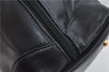 Authentic GUCCI Bamboo Shoulder Hand Bag Leather Black Junk 0422D