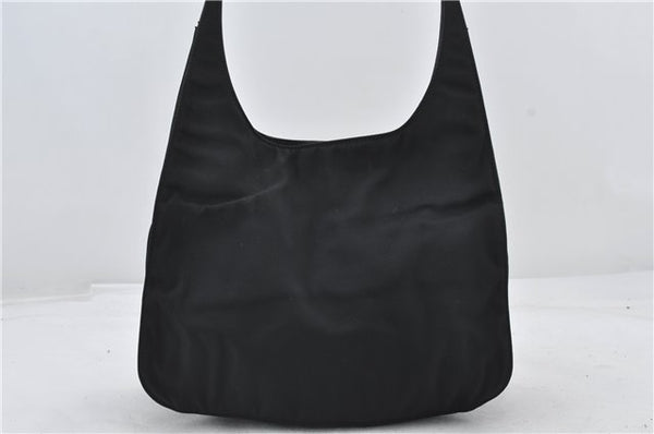 Authentic GUCCI Shoulder Hand Bag Purse Nylon Leather 0013708 Black 0423E