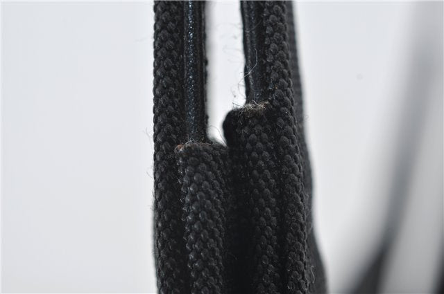 Authentic GUCCI Shoulder Hand Bag Purse Nylon Leather 0013708 Black 0423E