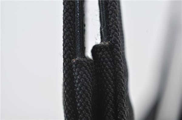 Authentic GUCCI Shoulder Hand Bag Purse Nylon Leather 0013708 Black 0423E