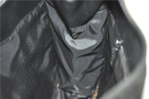 Authentic GUCCI Shoulder Hand Bag Purse Nylon Leather 0013708 Black 0423E