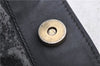 Authentic GUCCI Bamboo 2Way Shoulder Bag Suede Leather Black Junk 0424D