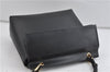 Authentic GUCCI Bamboo Hand Bag Purse Leather Black 0425D