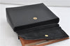 Authentic GUCCI Bamboo Hand Bag Purse Leather Black 0425D