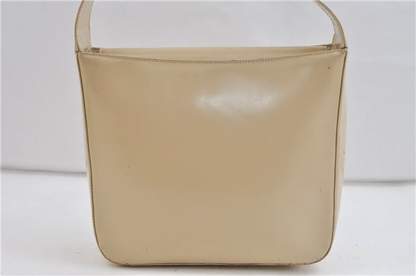 Authentic GUCCI Shoulder Hand Bag Leather Beige 0428D