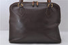 Authentic GUCCI Bamboo 2way Hand Shoulder Bag Purse Leather Brown Junk 0430D