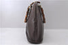 Authentic GUCCI Bamboo 2way Hand Shoulder Bag Purse Leather Brown Junk 0431D