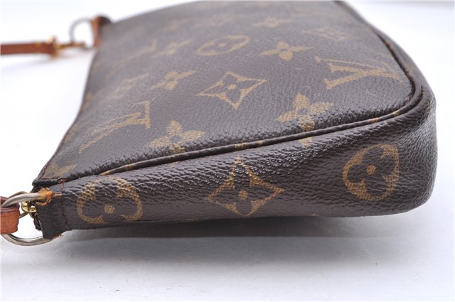 Authentic Louis Vuitton Monogram Pochette Accessoires Pouch M51980 LV 0432E