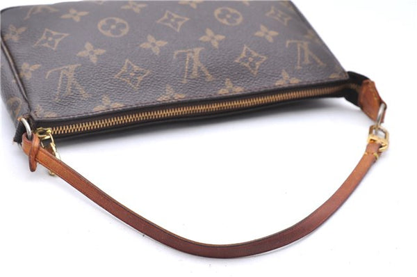 Authentic Louis Vuitton Monogram Pochette Accessoires Pouch M51980 LV 0432E