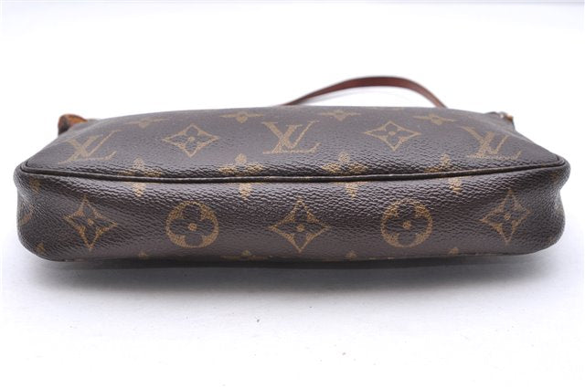 Authentic Louis Vuitton Monogram Pochette Accessoires Pouch M51980 LV 0432E