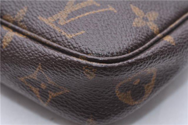 Authentic Louis Vuitton Monogram Pochette Accessoires Pouch M51980 LV 0432E