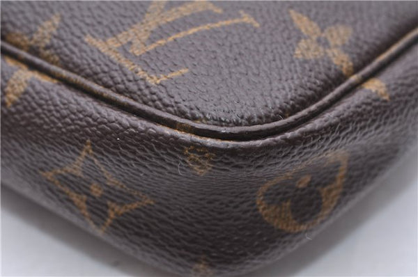 Authentic Louis Vuitton Monogram Pochette Accessoires Pouch M51980 LV 0432E