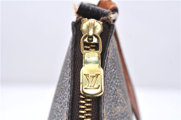 Authentic Louis Vuitton Monogram Pochette Accessoires Pouch M51980 LV 0432E