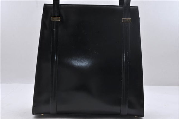 Authentic GUCCI Shoulder Hand Bag Leather Black 0433D