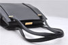 Authentic GUCCI Shoulder Hand Bag Leather Black 0433D