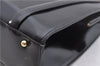 Authentic GUCCI Shoulder Hand Bag Leather Black 0433D