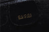 Authentic GUCCI Shoulder Hand Bag Leather Black 0433D