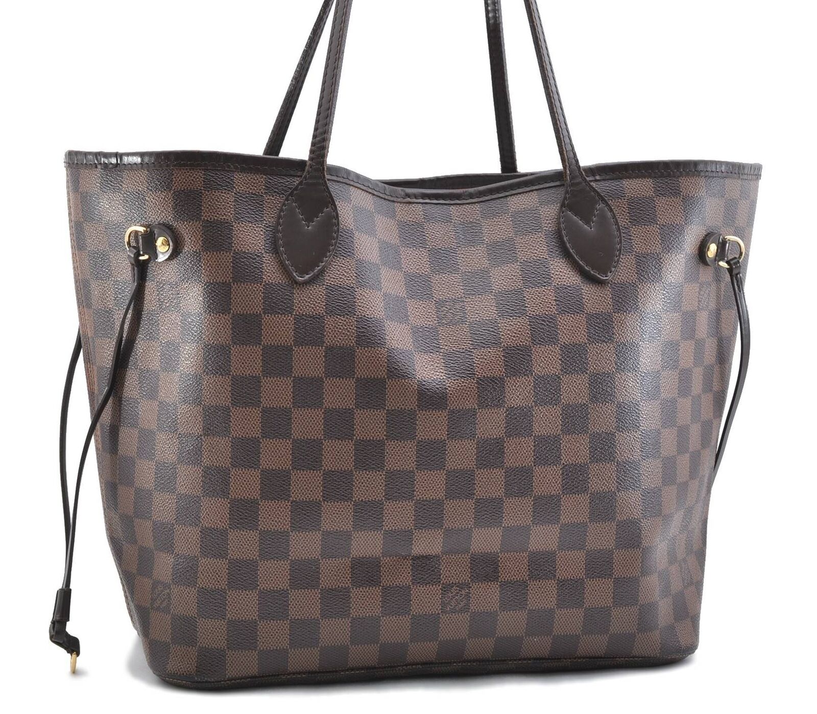 Authentic LOUIS VUITTON Damier Neverfull MM Tote Bag N51105 LV 0436B