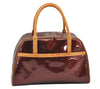 Authentic Louis Vuitton Vernis Tompkins Square Hand Bag Brown M91103 LV 0438I