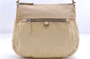 Authentic PRADA Nylon Tessuto Leather Shoulder Hand Bag Light Yellow 0439E