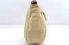 Authentic PRADA Nylon Tessuto Leather Shoulder Hand Bag Light Yellow 0439E