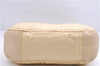 Authentic PRADA Nylon Tessuto Leather Shoulder Hand Bag Light Yellow 0439E