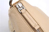 Authentic PRADA Nylon Tessuto Leather Shoulder Hand Bag Light Yellow 0439E